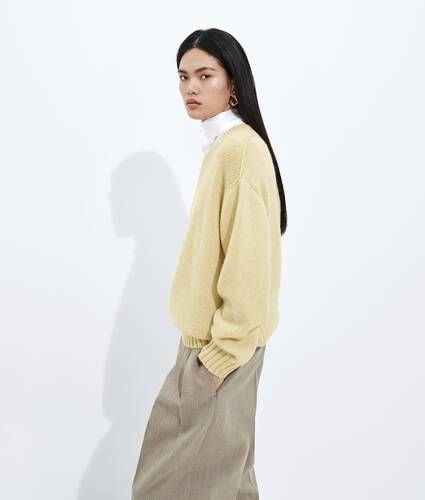 Kaschmirpullover mit verdrehter Optik