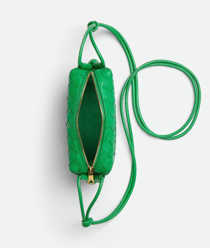 Bottega Veneta Green Small Loop Camera Bag