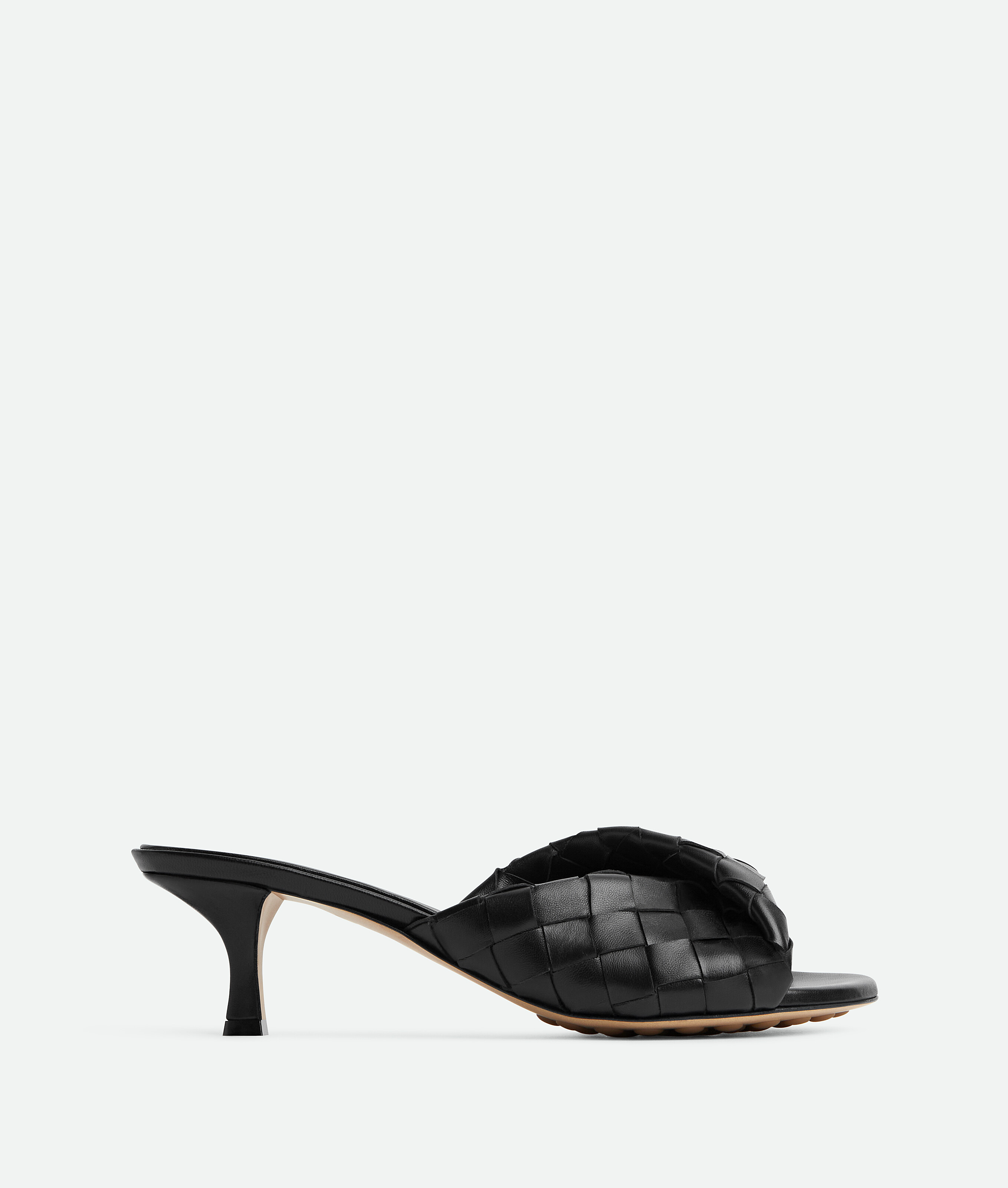 Bottega Veneta Blink Leather Mules In Black