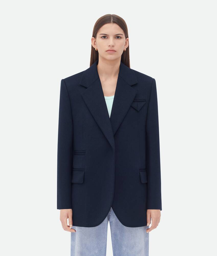 Display a large version of the product image 4 - Double Wool Cashmere Belted Jacket