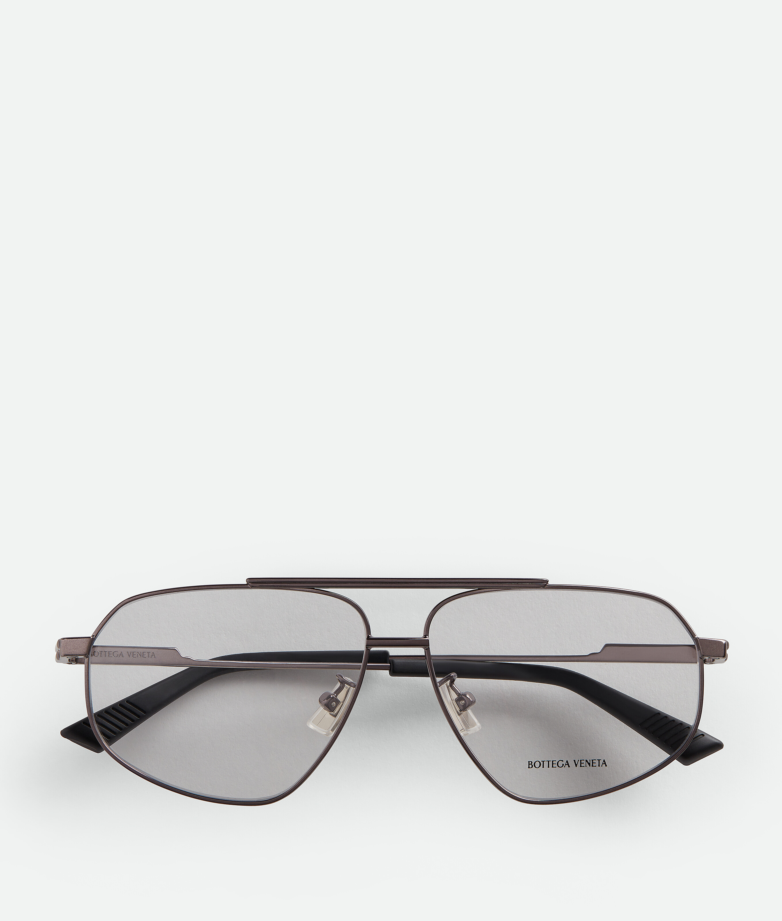 直営店★BOTTEGA VENETA★クラシックなメタルアビエーターグラス Bottega Veneta® Classic Metal Aviator Eyeglasses in Gold