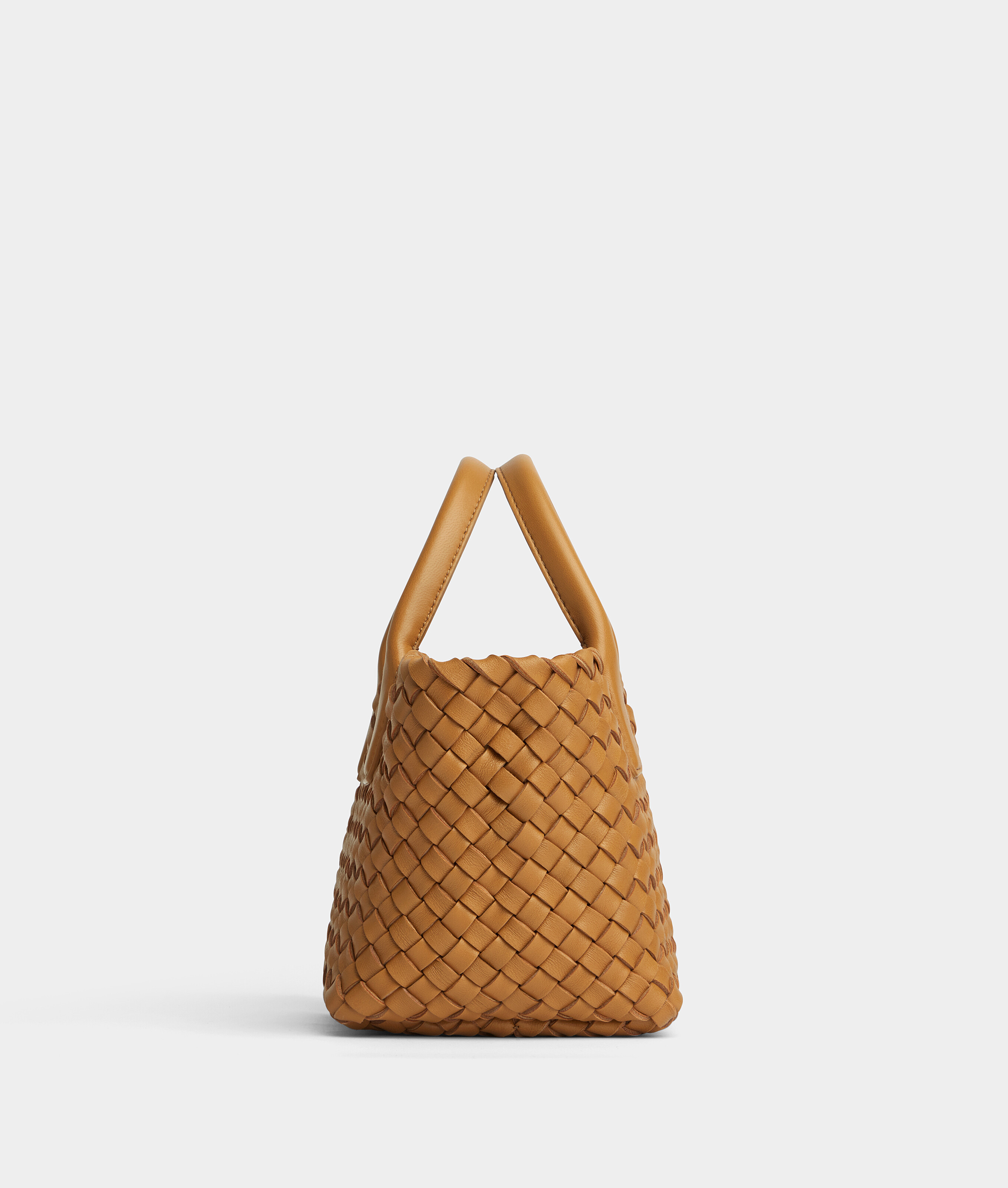 Shop Bottega Veneta Mini Cabat In Brown