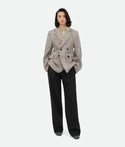 Structured Check Cotton Jacket