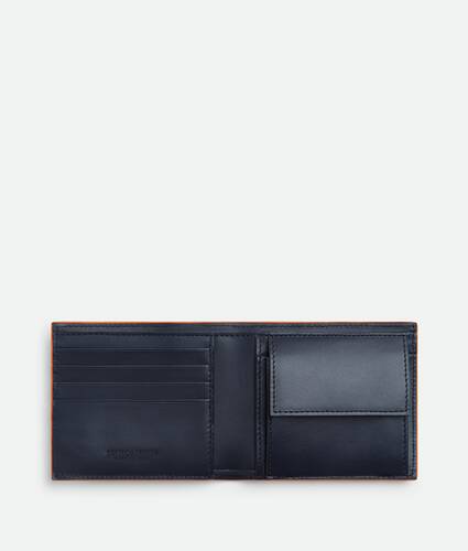 Intrecciato Bi-Fold Wallet With Coin Purse