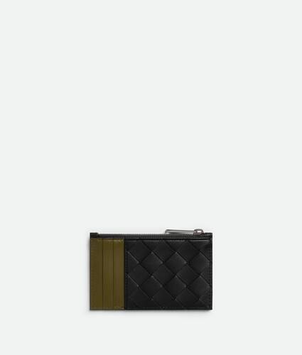 Intrecciato Zipped Card Case