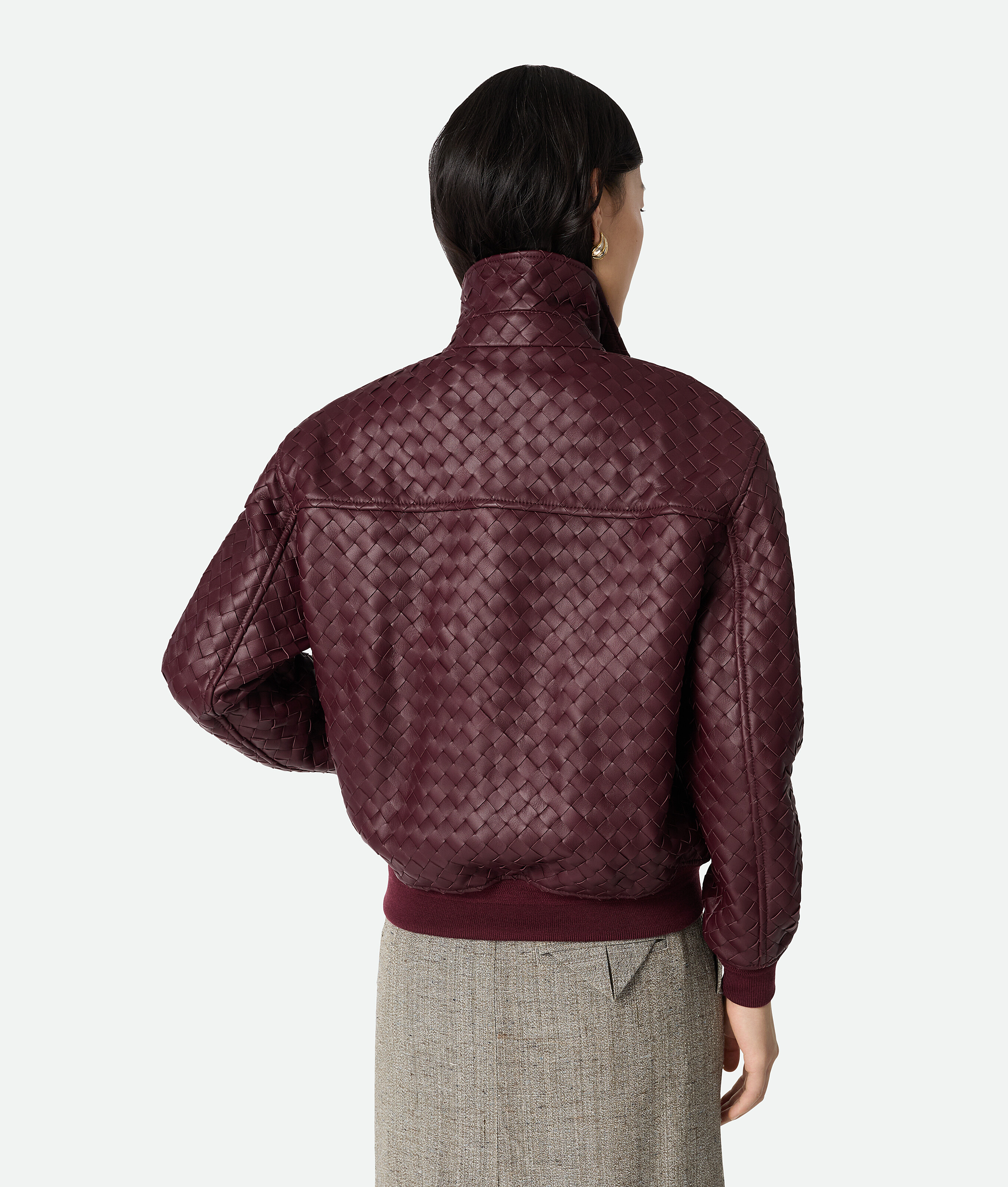 Bottega Veneta Intrecciato Leather Blouson