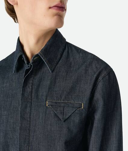 Rinsed Indigo Denim Shirt