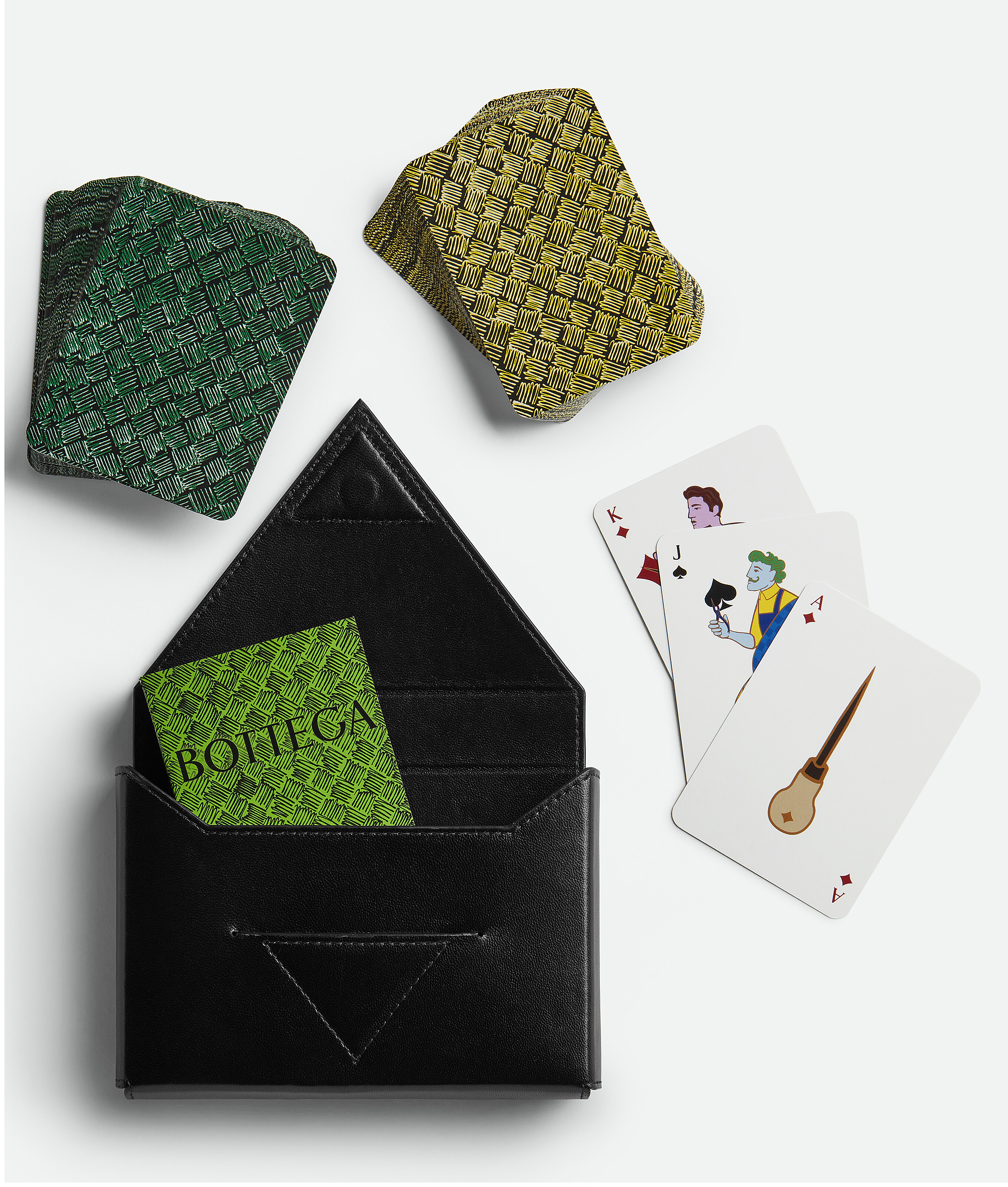 Shop Bottega Veneta Playing Cards In Black