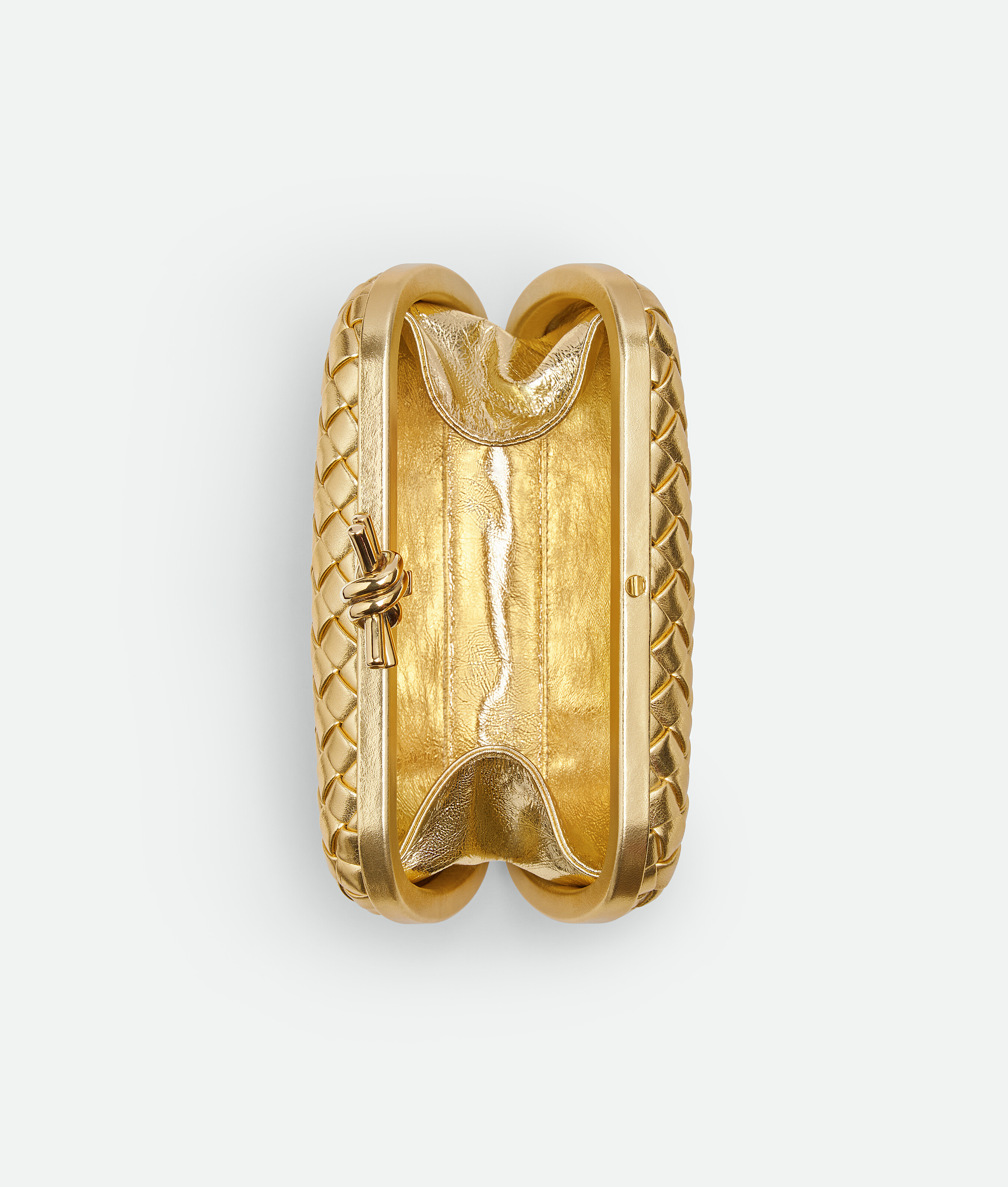 Shop Bottega Veneta Knot In Gold