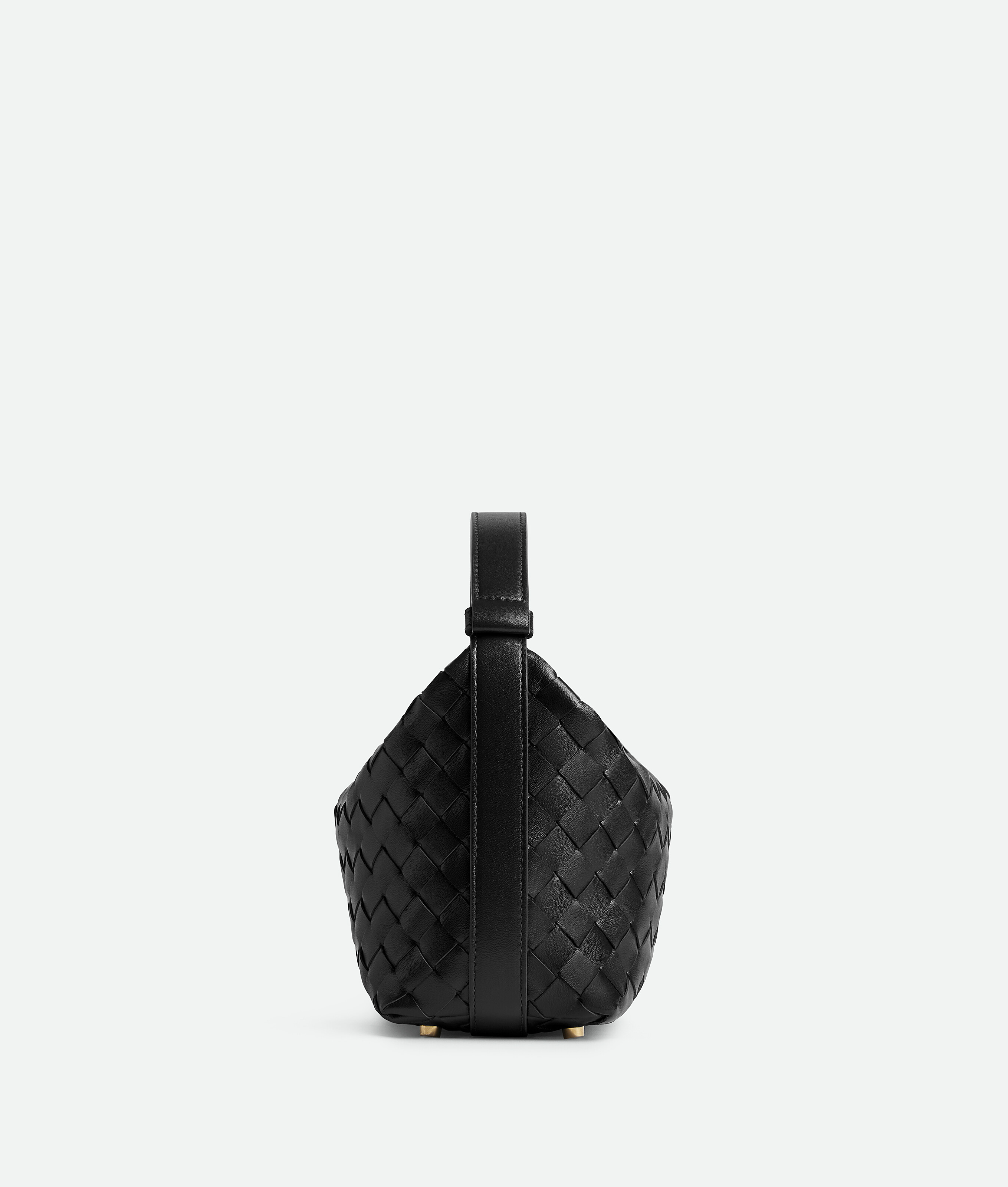 Bottega Veneta Mini Wallace Bag In Black