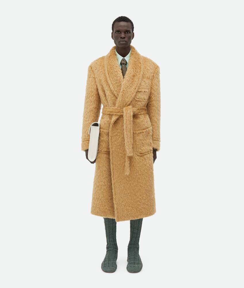 Display a large version of the product image 4 - Hairy Wool Mohair Belted Coat
