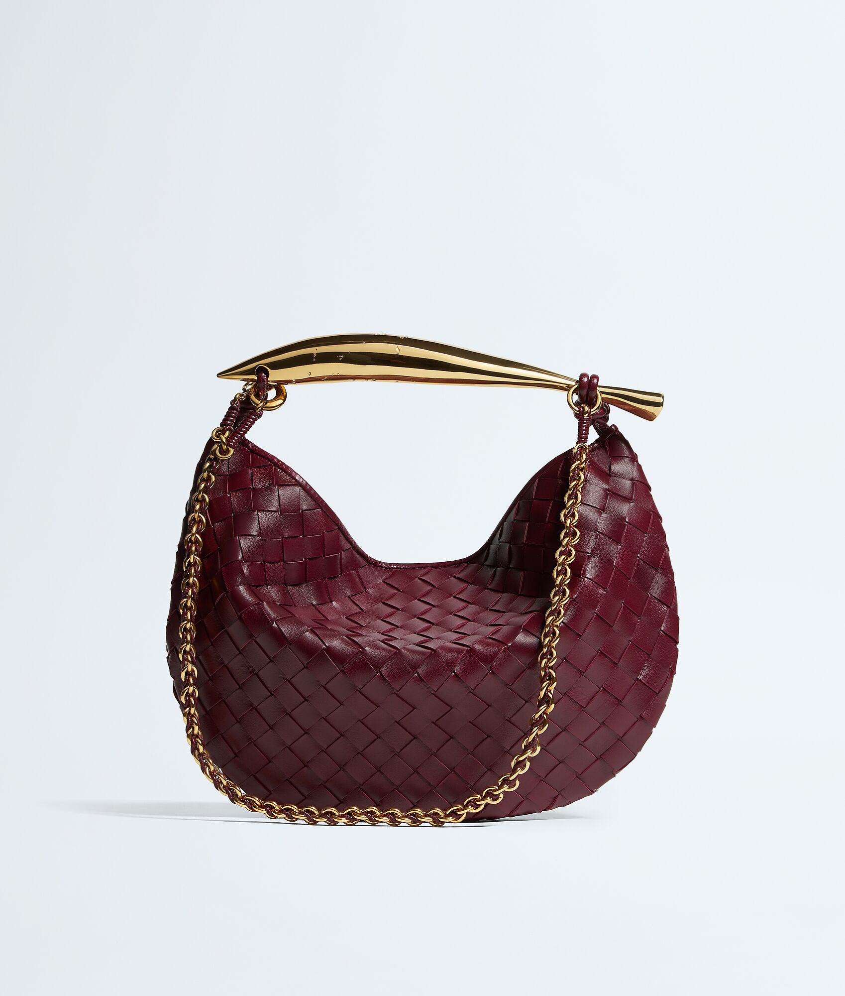 SARDINE 33 WITH CHAIN IN LIGHT PURPLE LAMBSKIN