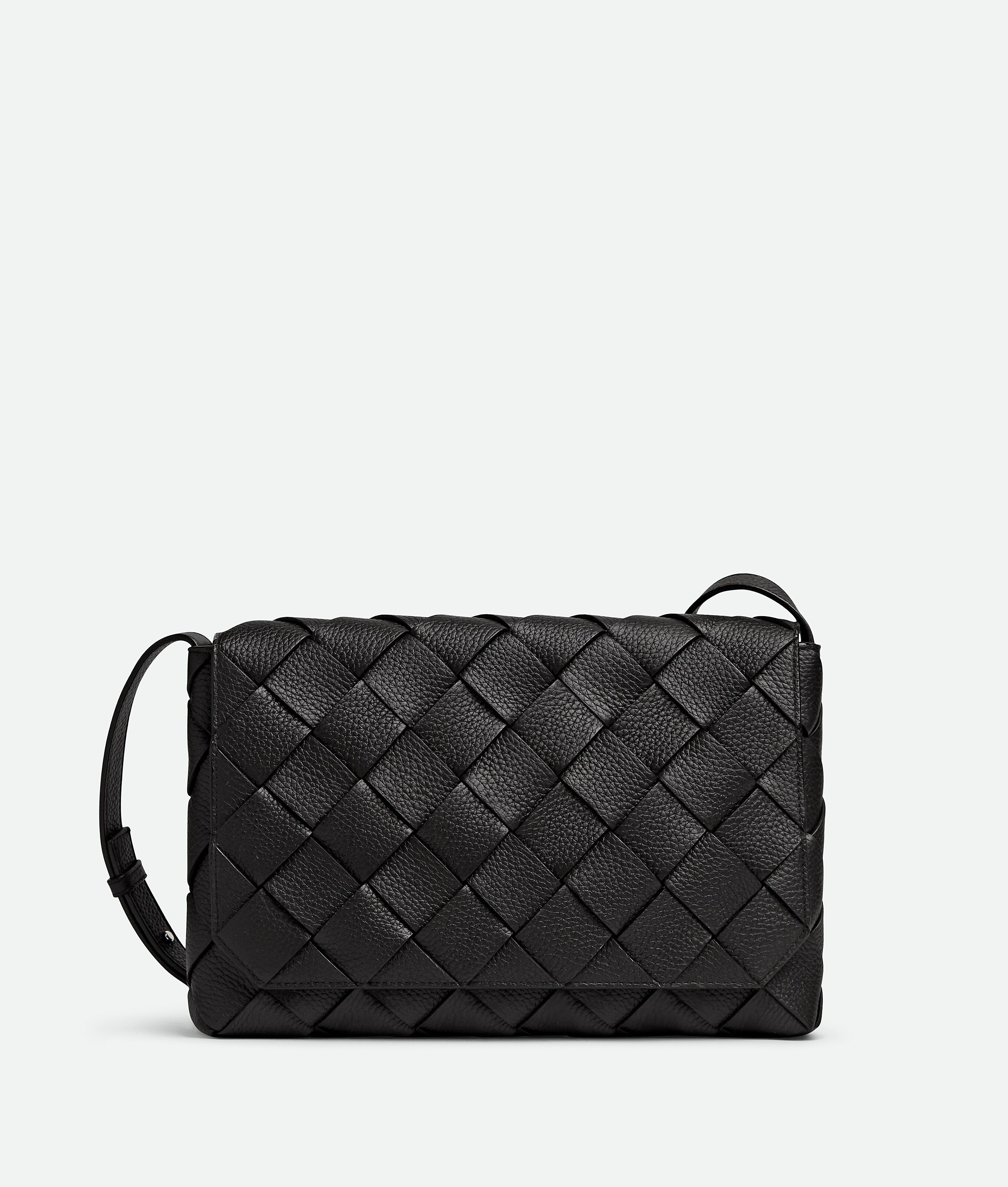 Bottega Veneta Diago Large Woven Shoulder Bag In Green