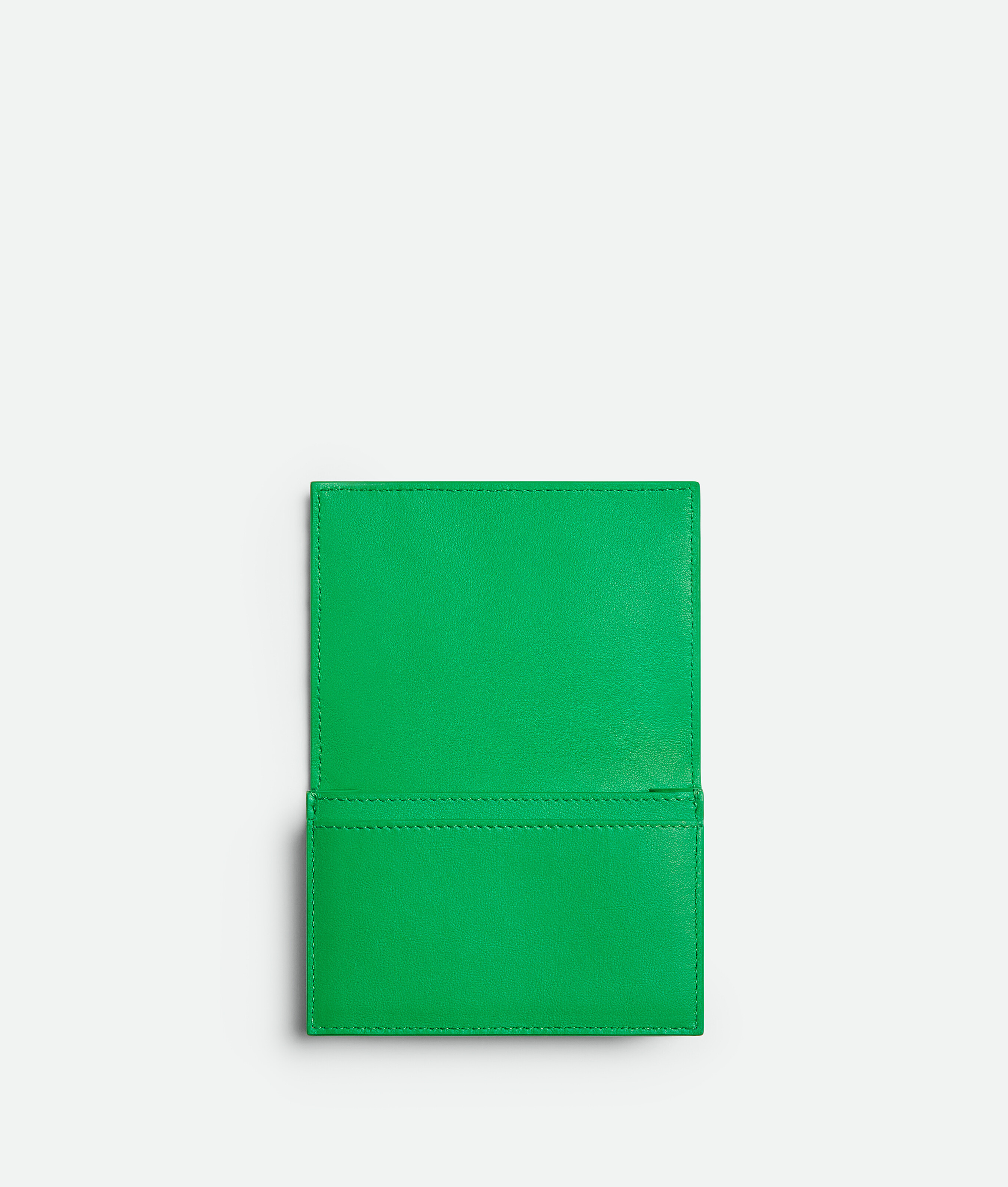 Shop Bottega Veneta Intrecciato Business Card Case In Green