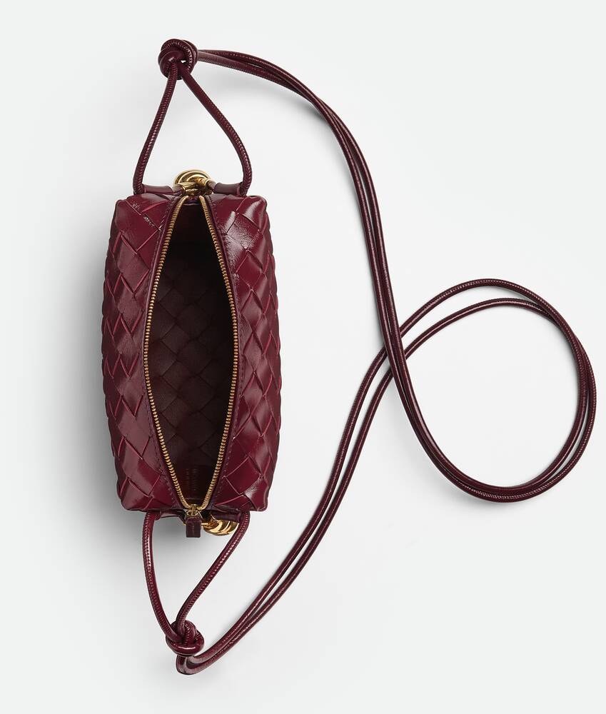Bottega Veneta Women's Mini Loop Intrecciato Leather Camera Bag - Agate Grey One-Size