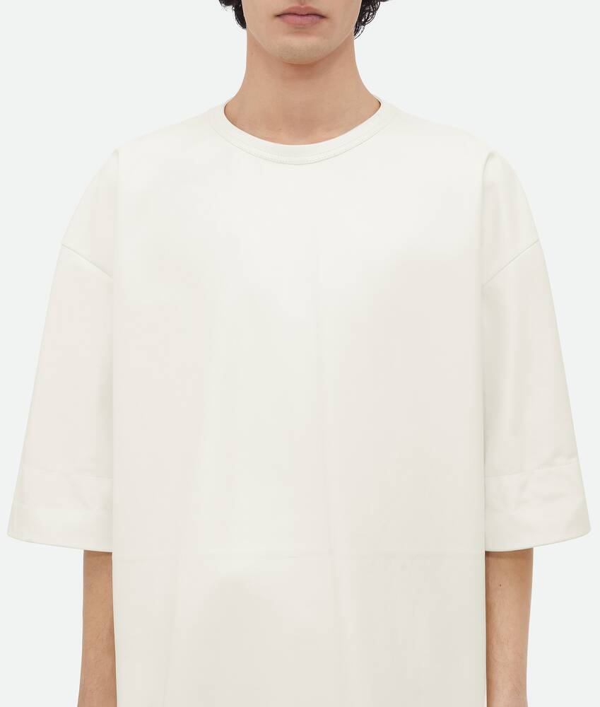 Bottega Veneta® Men's Leather T-Shirt in White. Shop online now.