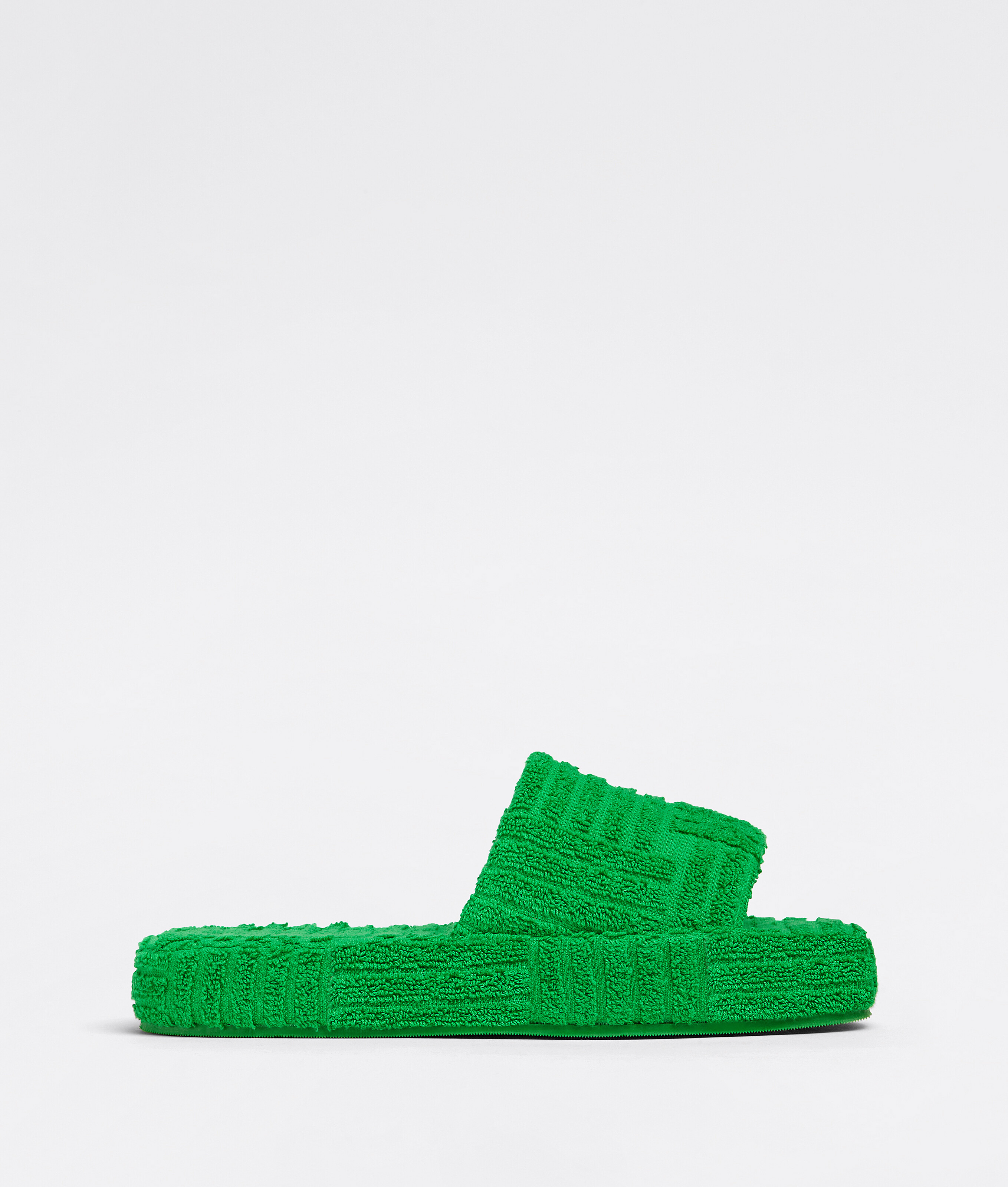 Bottega Veneta 35mm Resort Terrycloth Slides In Vert
