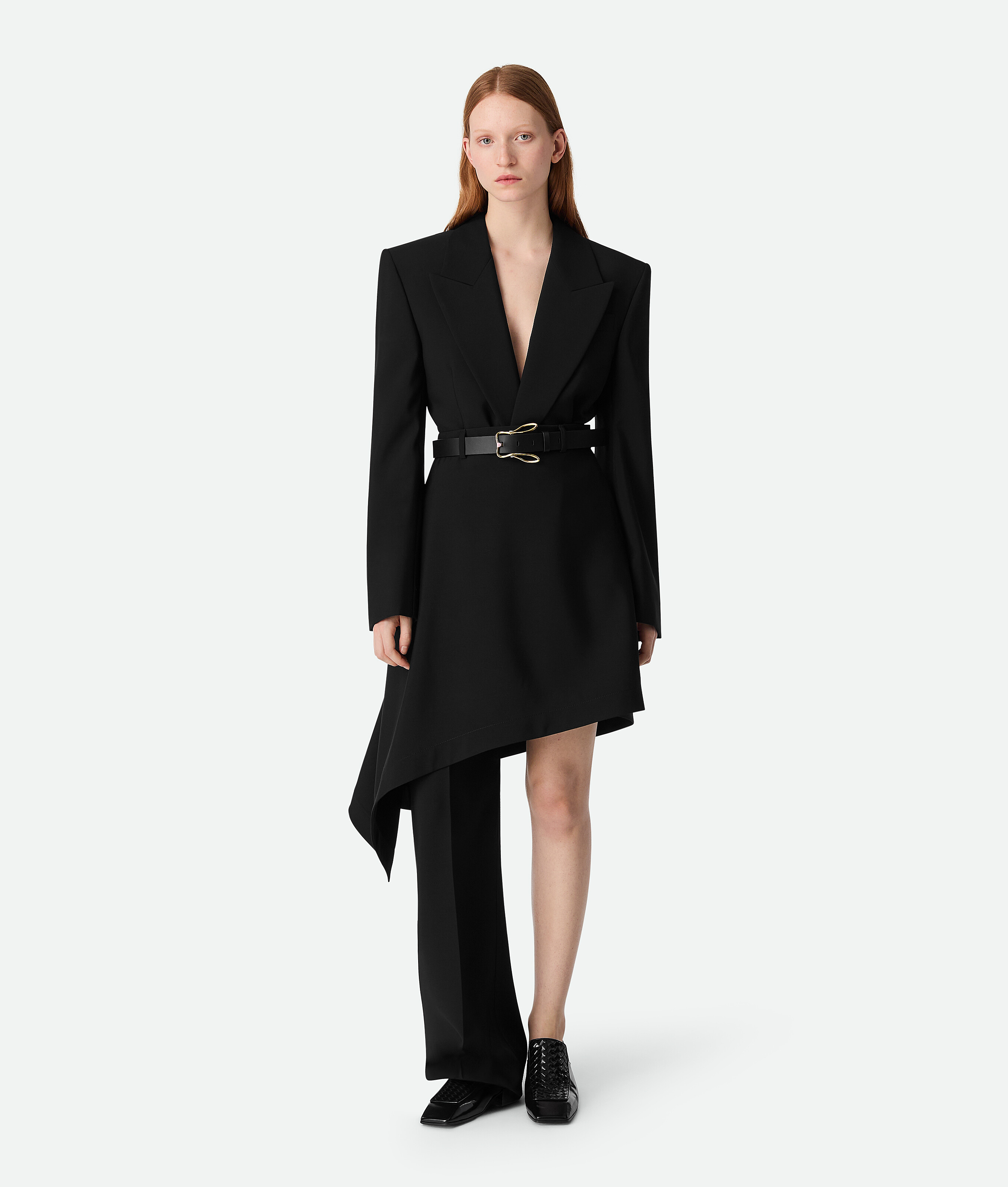 Shop Bottega Veneta Light Wool Jacket In Black