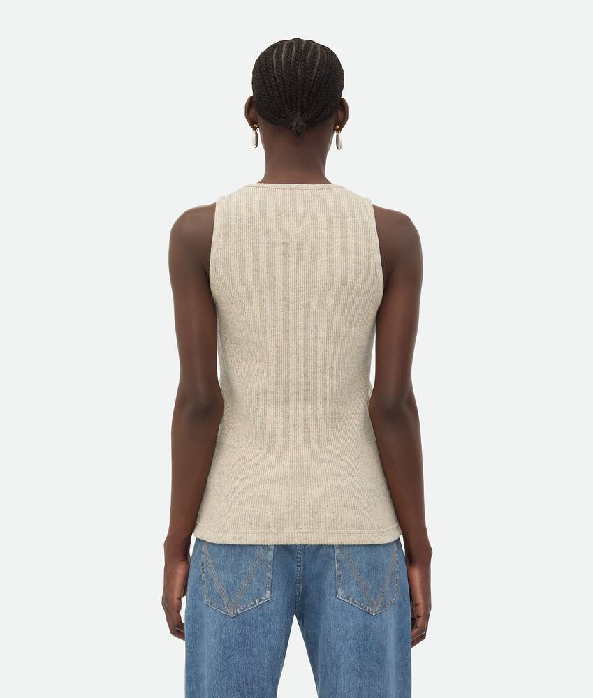 Display a large version of the product image 3 - Melange Cotton Rib Tank Top