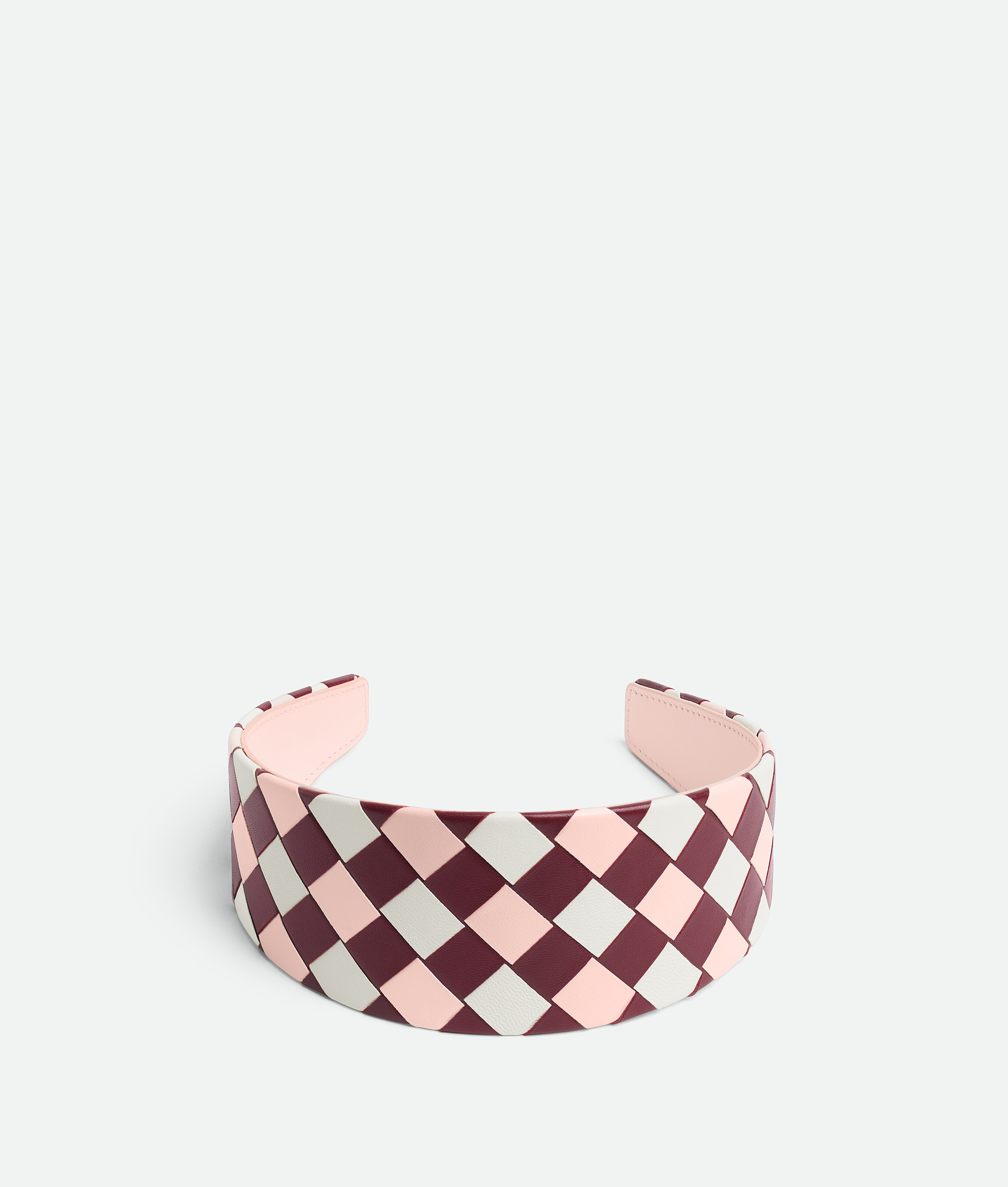 Bottega Veneta Bandeau Intrecciato - Barolo/ Seashell/ White - Unisexe -