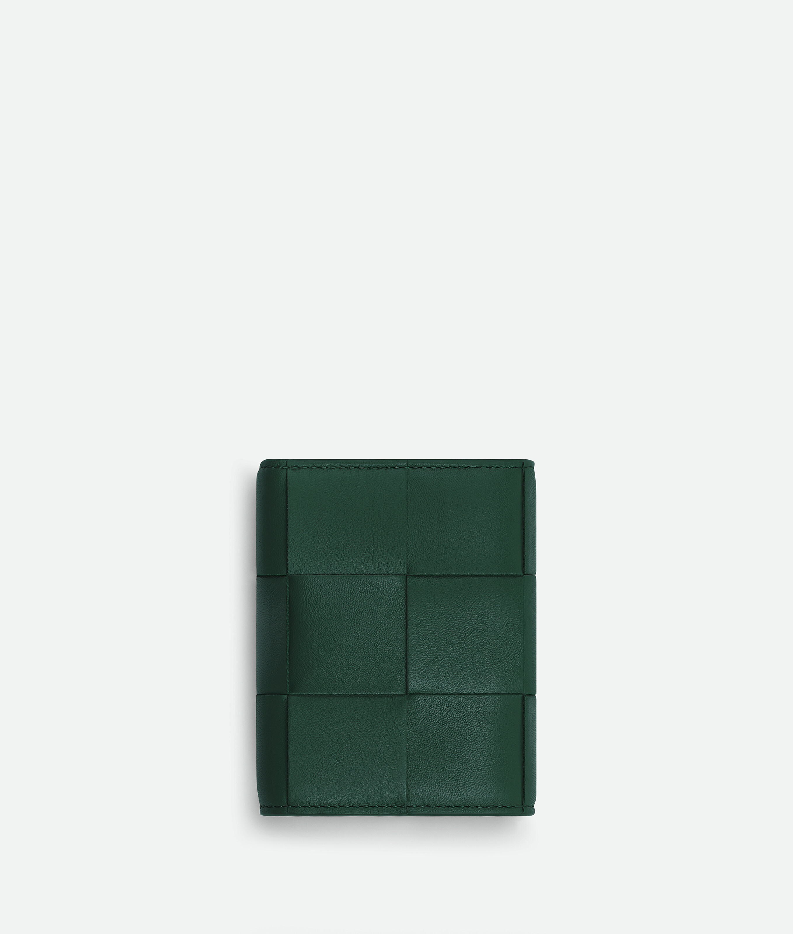 Bottega Veneta Cassette Tri-fold Portemonnaie Mit Abnehmbarem Kartenetui In Emerald Green