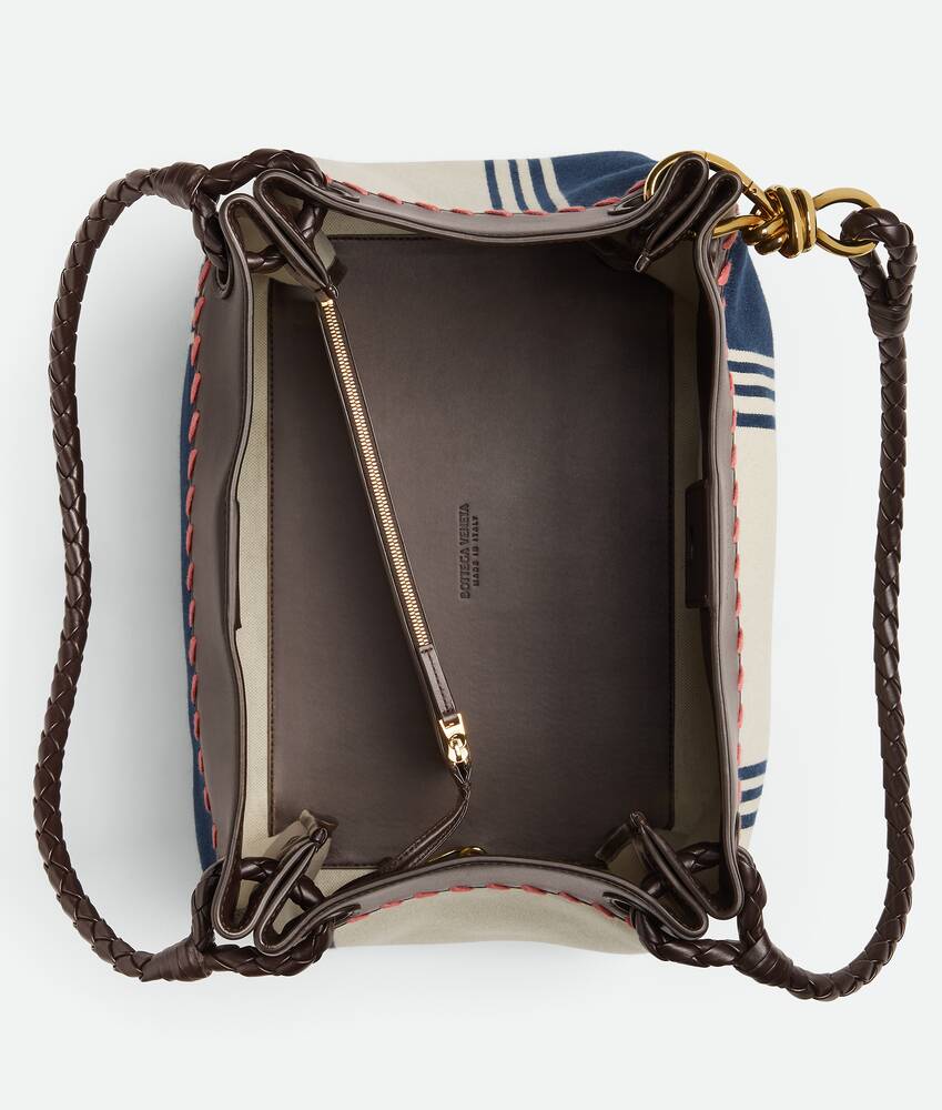 Bottega Veneta® Women's Large Parachute in Navy/natural