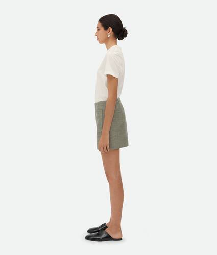 Melange Cotton Skirt