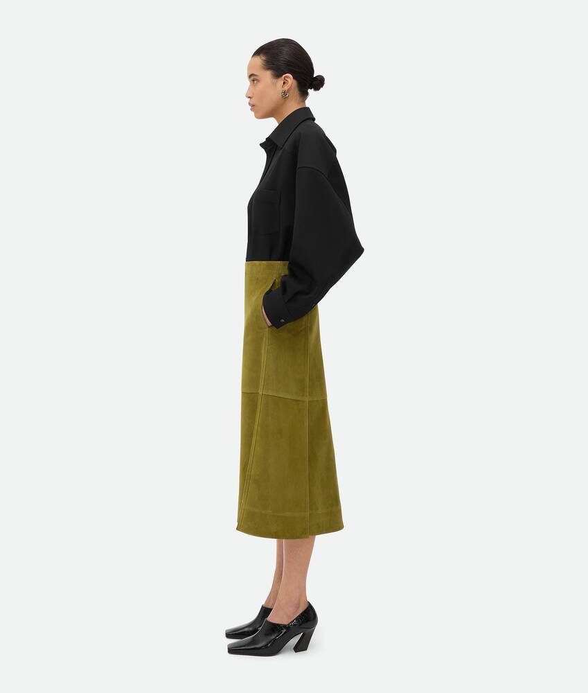 Display a large version of the product image 2 - Suede Leather Skirt