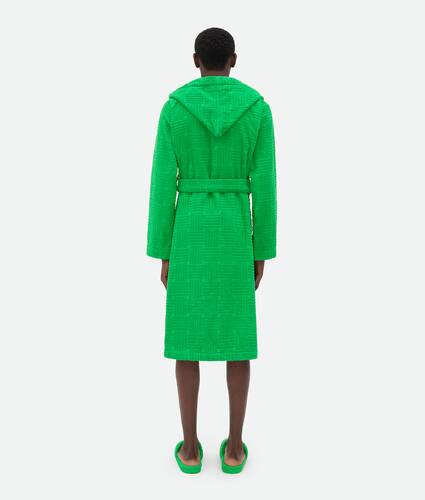 Intreccio Pattern Cotton Bathrobe