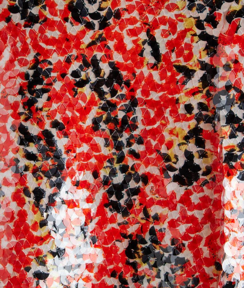 Display a large version of the product image 2 - Printed Sequins Cotton Dress 