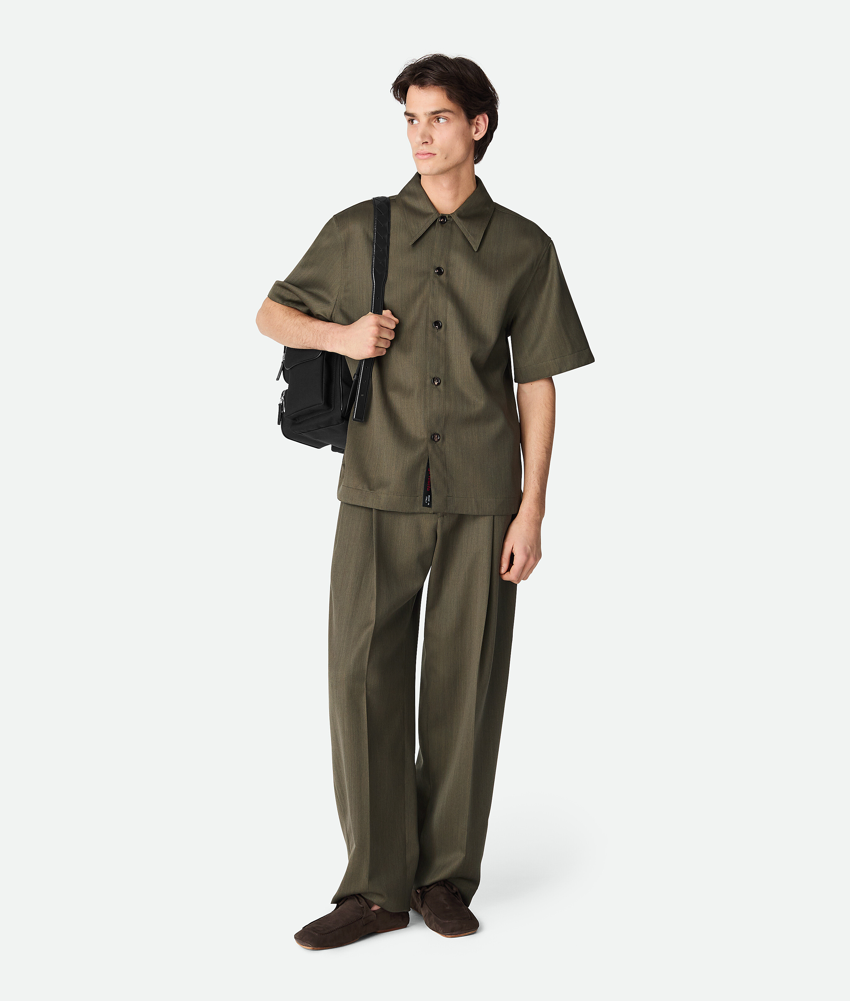 Bottega Veneta Daddy Suede Loafers In Fondant