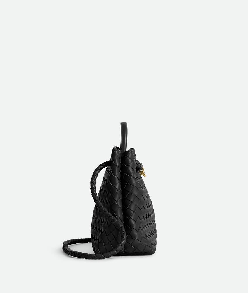 Andiamo Medium leather handbag - Black - Bottega Veneta