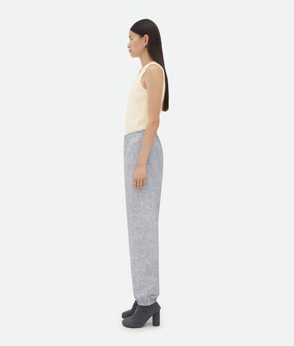 Printed Leather Jersey Jogger Trousers
