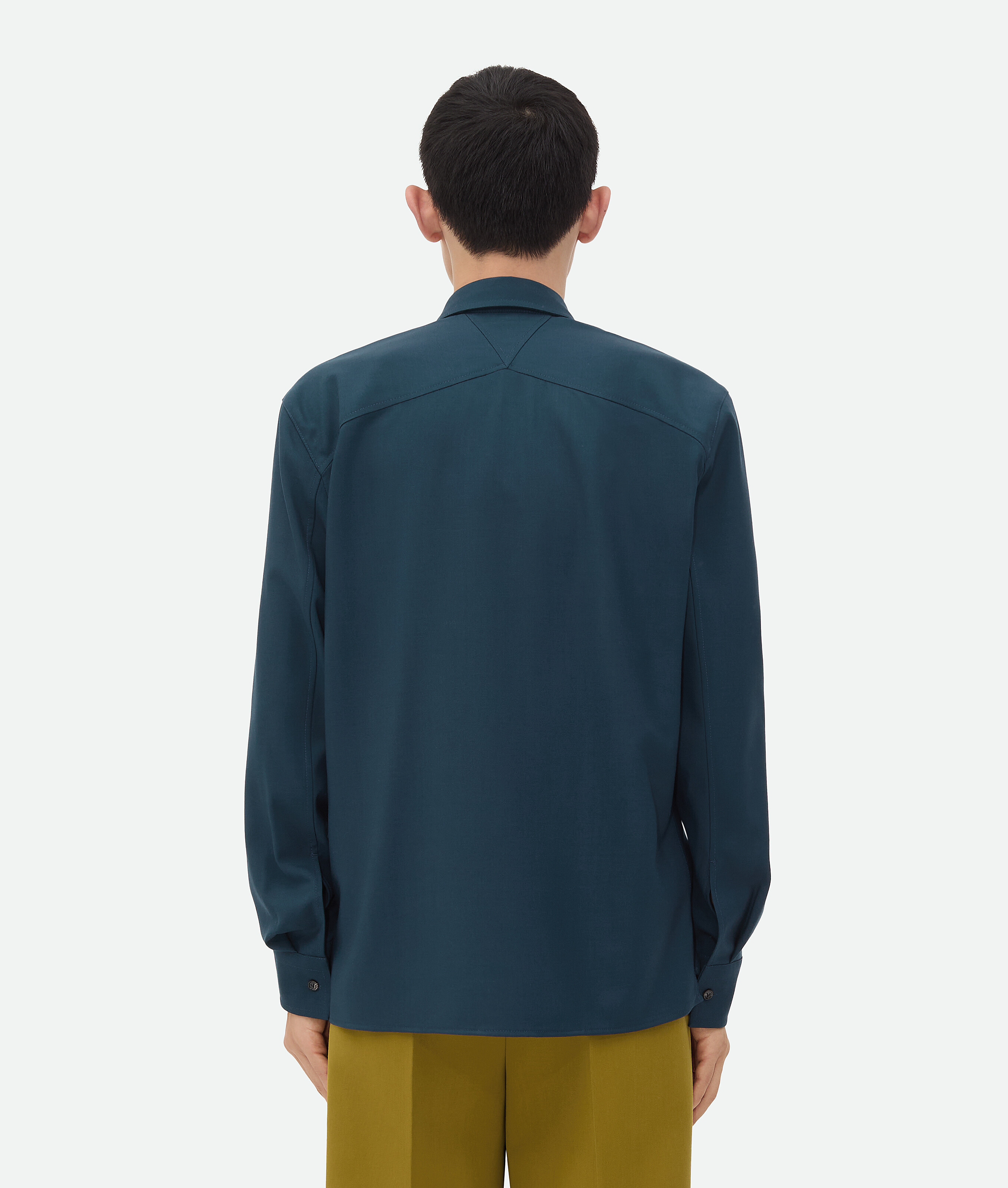 BOTTEGA VENETA CHEMISE EN SERGÉ DE LAINE LÉGER
