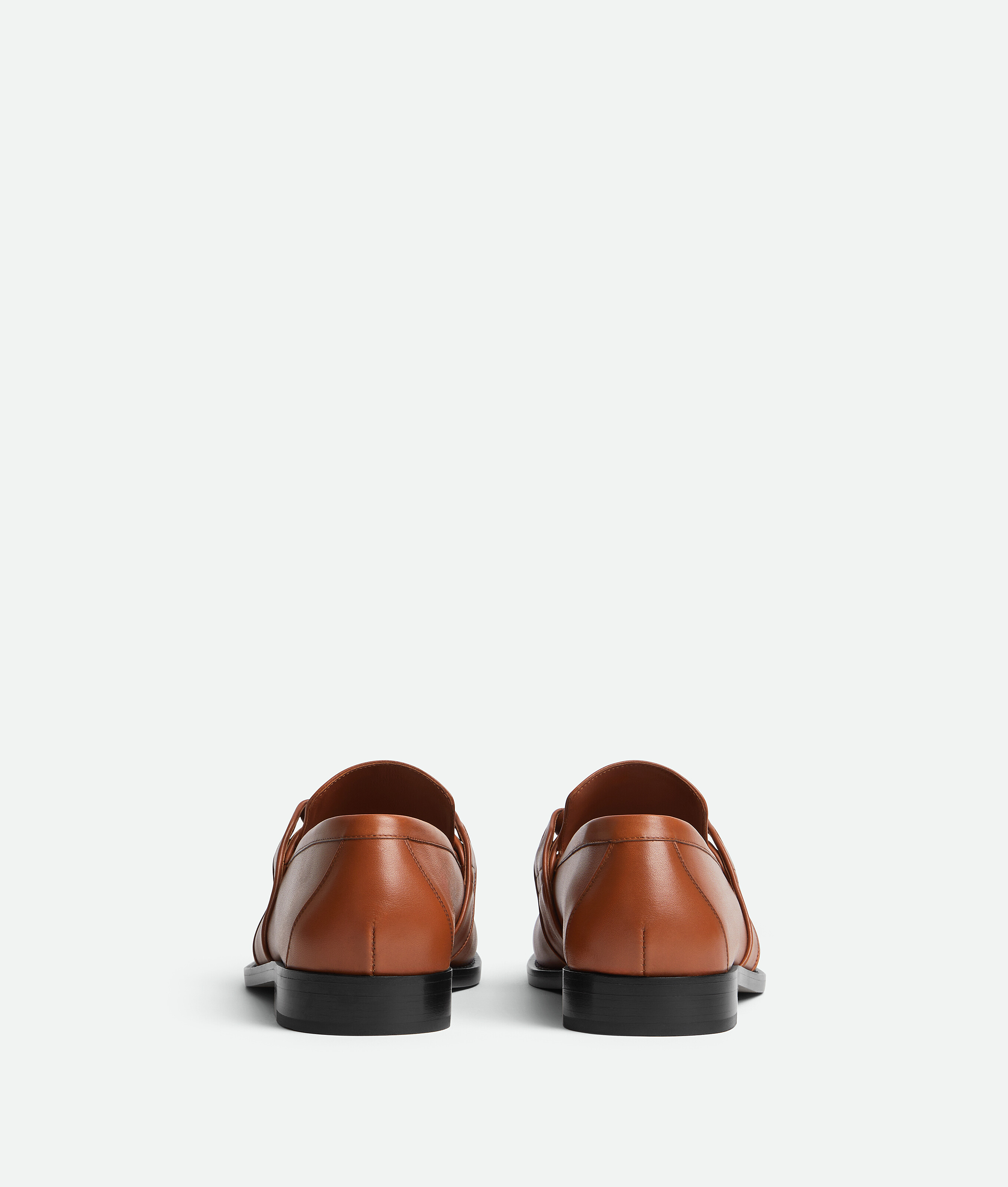 Bottega Veneta Men Brown Loafers With Knot Detail On The Front In Leather Man In Multi