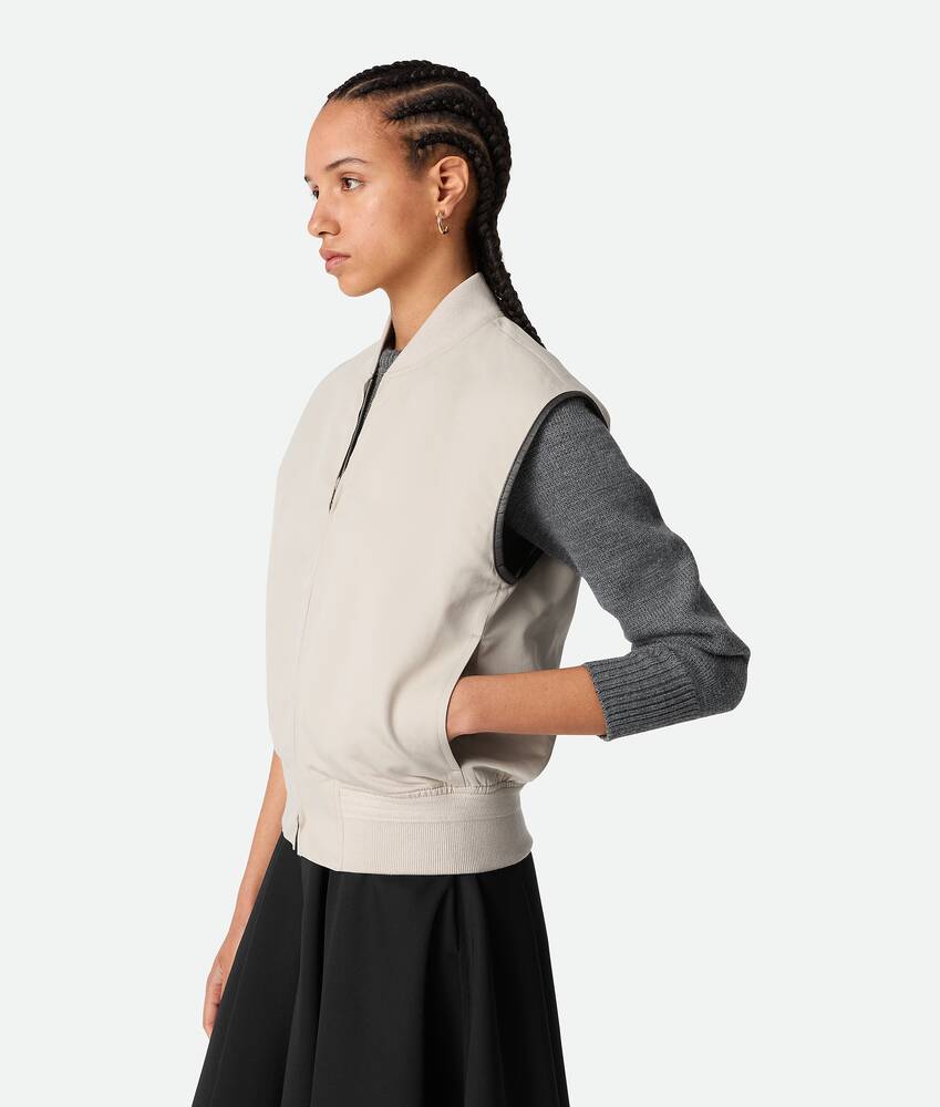 Display a large version of the product image 2 - Silk And Cotton Twill Gilet