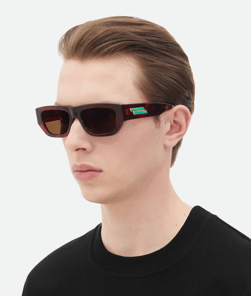 Display a large version of the product image 2 - Bolt Recycled Acetate Rectangular Sunglasses