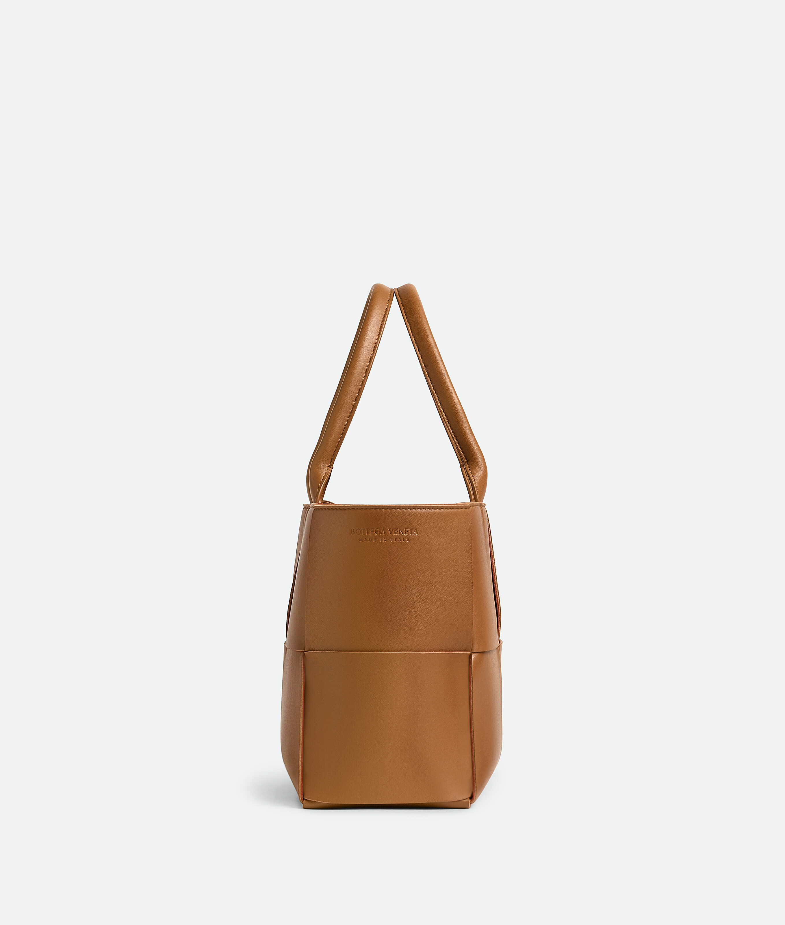 Shop Bottega Veneta Small Arco Tote Bag In Brown