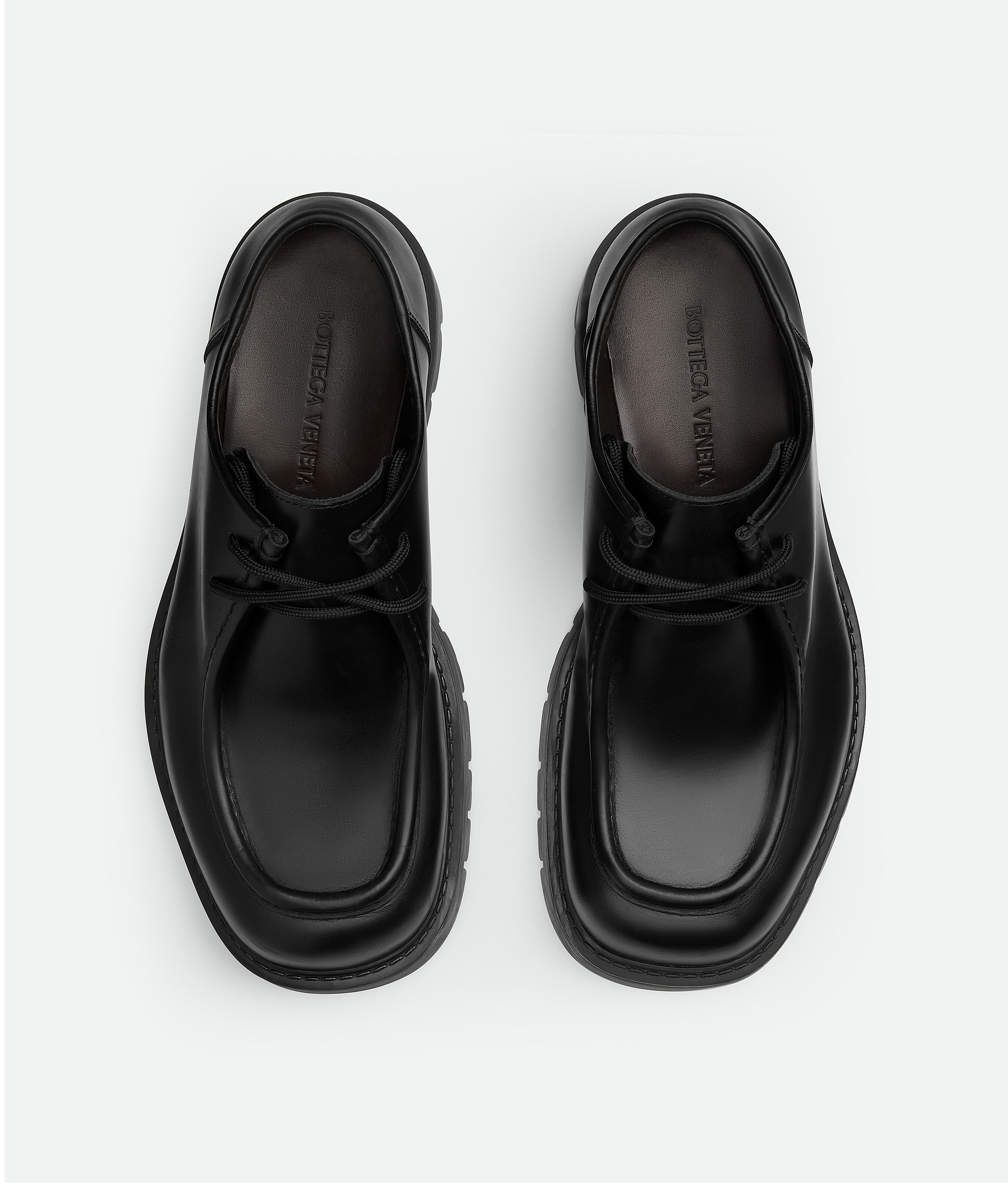 Bottega Veneta Haddock Lace-up Shoes In Black