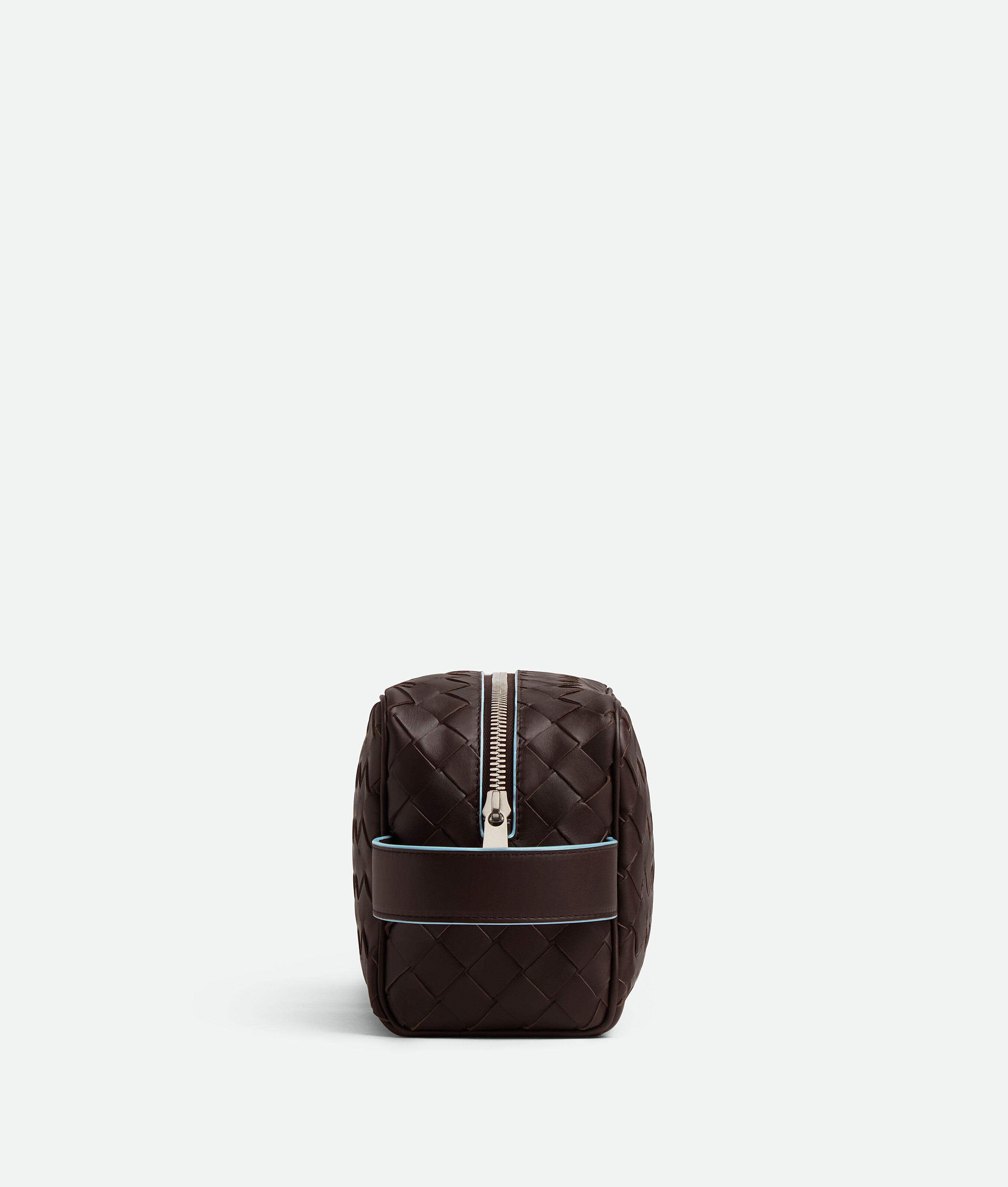 Shop Bottega Veneta Intrecciato Travel Pouch In Brown