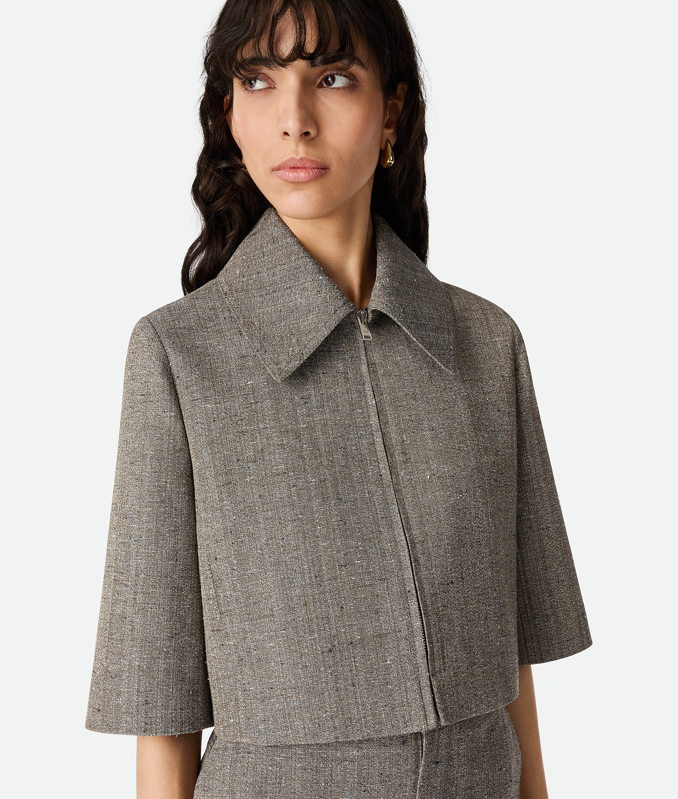 Bottega Veneta Jacke Aus Viskose Und Seide