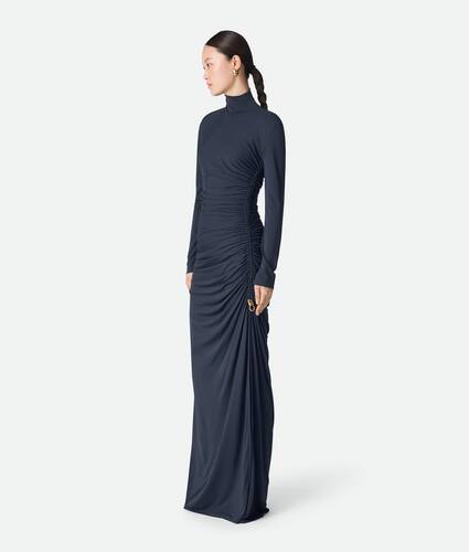 Crepe Viscose Jersey Dress