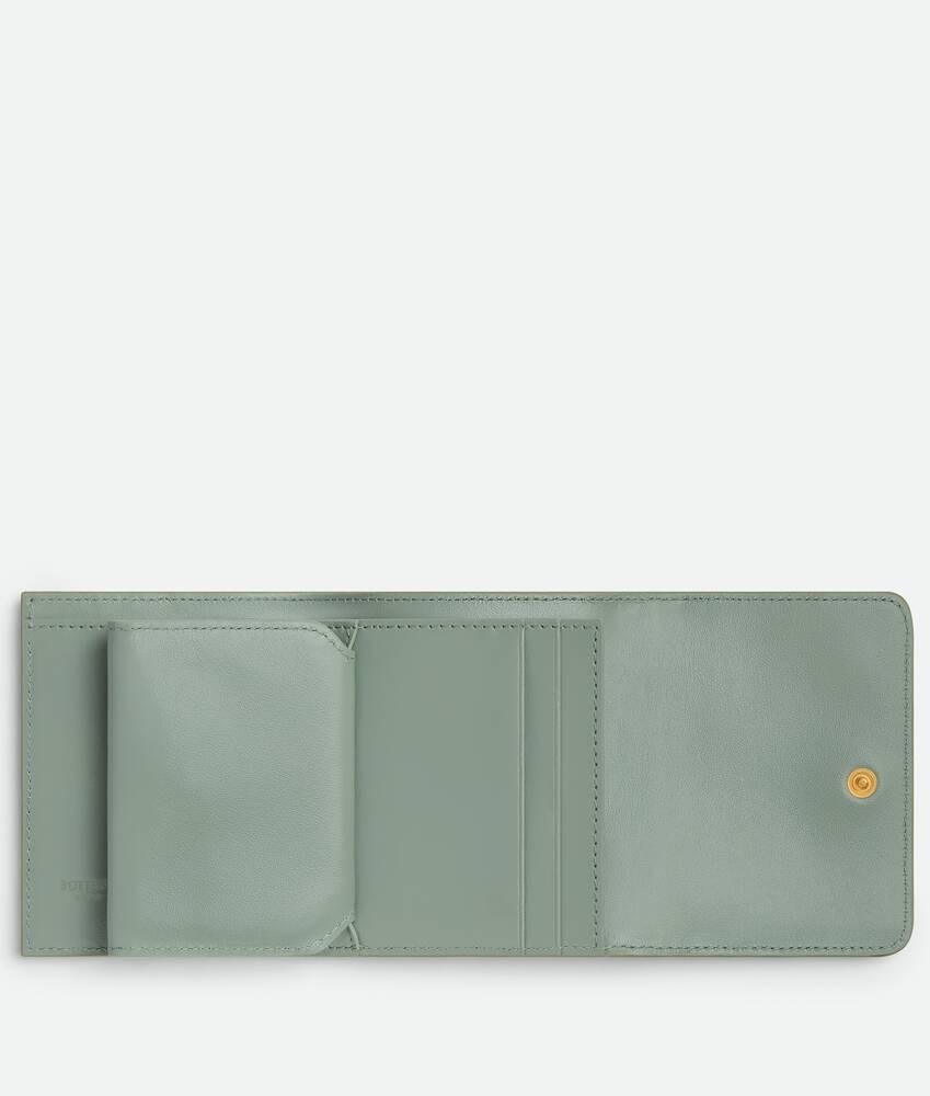 Display a large version of the product image 5 - Intrecciato Tri-Fold Wallet With Origami Coin Purse