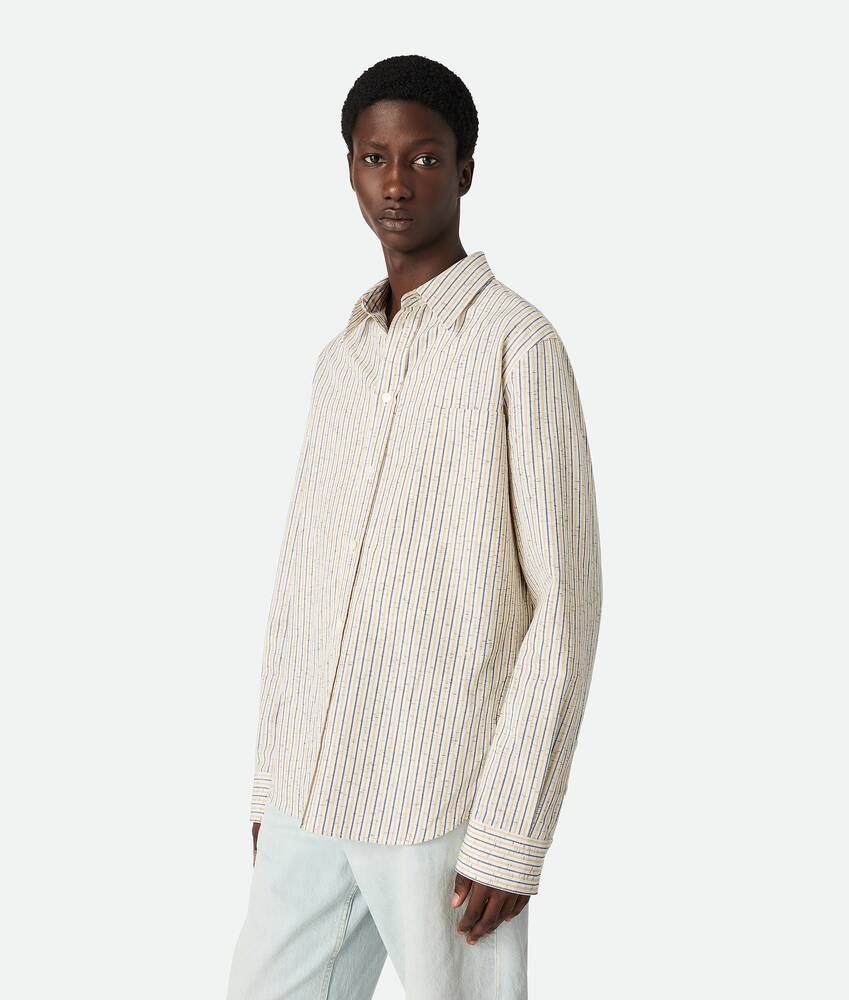 Display a large version of the product image 2 - Cotton And Linen Stripe Shirt