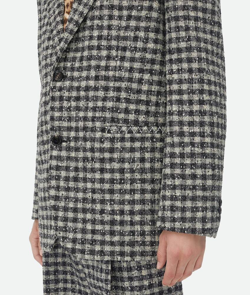 Display a large version of the product image 5 - Boucle Gingham Wool Jacket