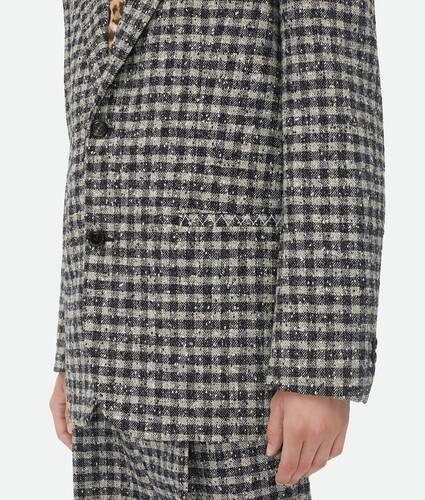 Boucle Gingham Wool Jacket