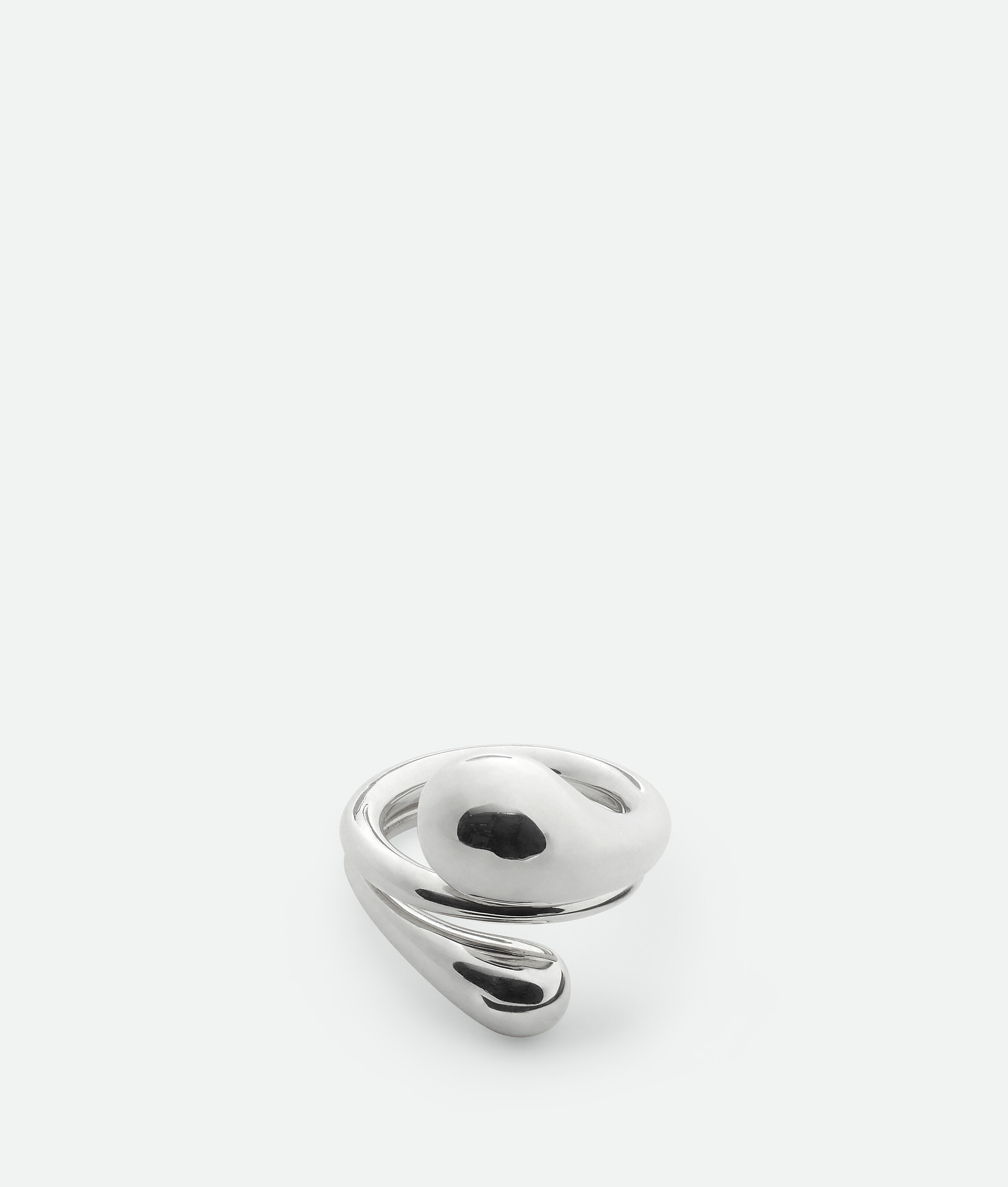 Bottega Veneta Drop Ring In Silver