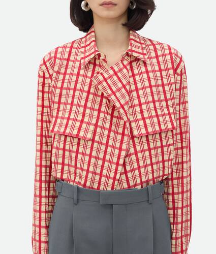 Chemise en coton à carreaux