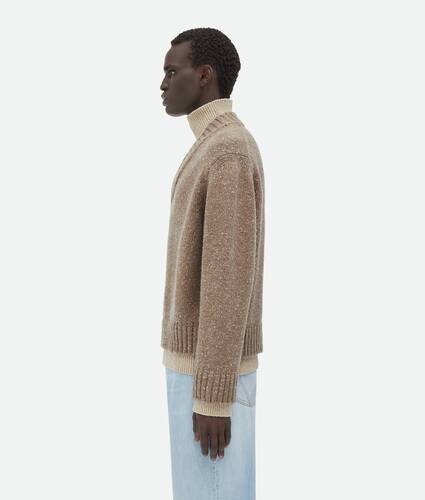 Double Layer Effect Wool Sweater