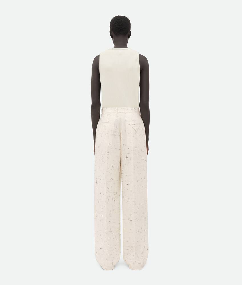 Display a large version of the product image 3 - Textured Criss-Cross Viscose Silk Trousers